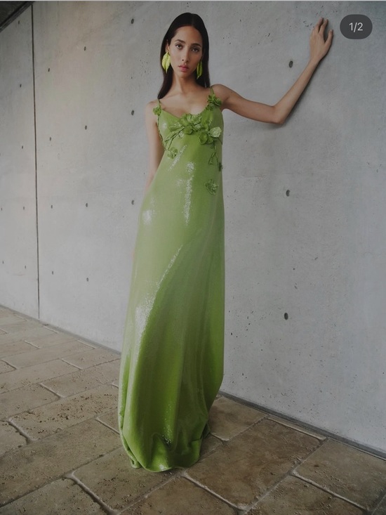 Oscar de la Renta Dresses & Skirts - ISO OSCAR DE LA RENTA GREEN DRESS GOWN SIZE 2,4,6!!!!